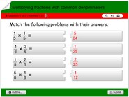 Multiplying fractions with common denominators